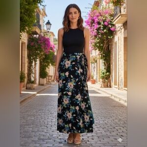 Xhilaration Black Maxi Skirt for Resort Wear